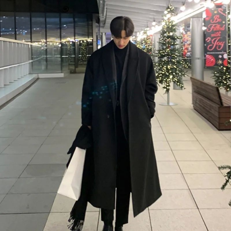 Korean Girl Lifestyle - Casaco Masculino Estilo Coreano Solto Casual