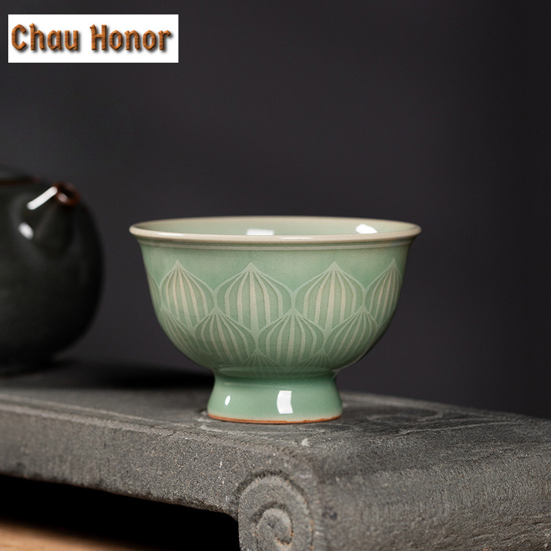 100ml artesanal longquan celad - Celadon Ceramic Cup avaliação e preço