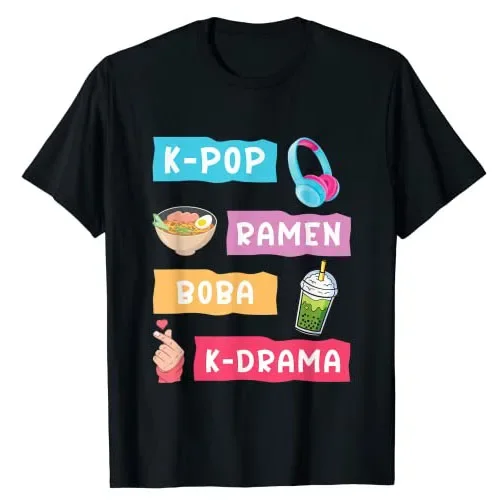 Camiseta de Moda para Fãs de K - Korean Girl Lifestyle avaliação e preço
