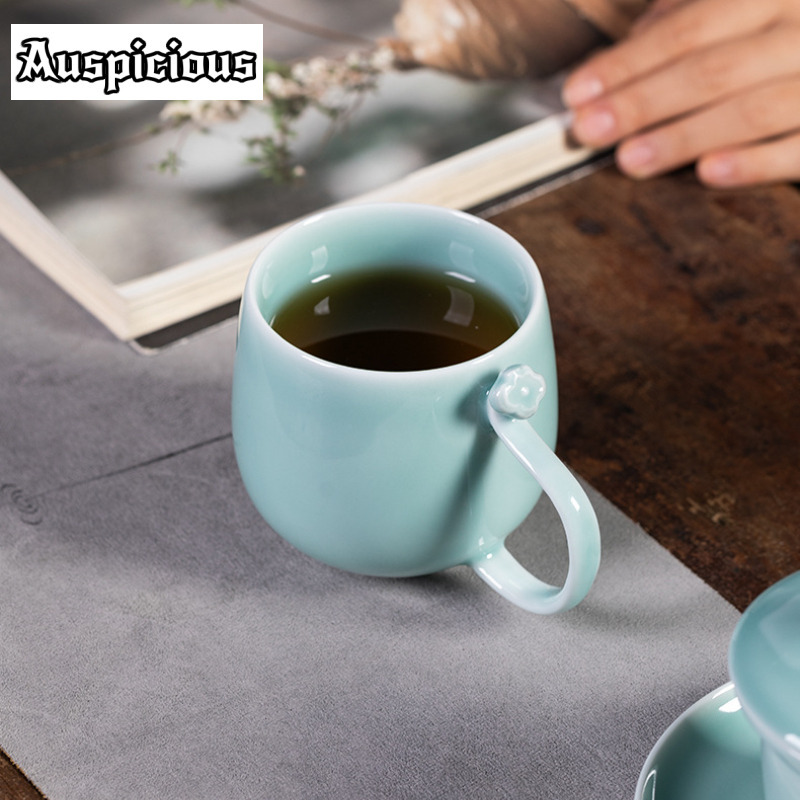 400ml azul longquan celadon fi - Celadon Ceramic Cup avaliação e preço