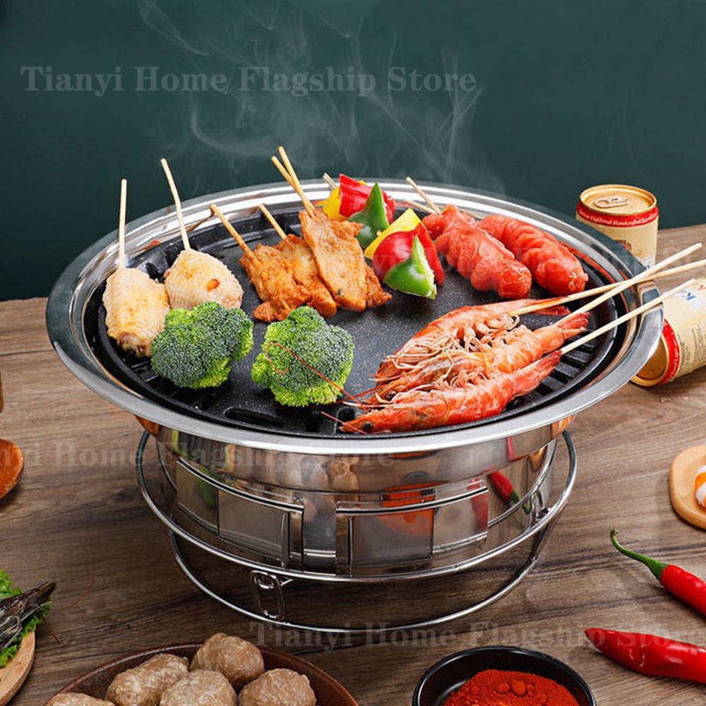 Churrasqueira de Carvão em Aço - Korean Bbq Grill avaliação e preço